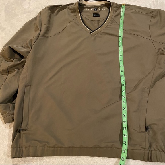 Nike Golf Jacket Men’s XL Green Gray Pullover VNeck Windbreaker - Picture 6 of 7